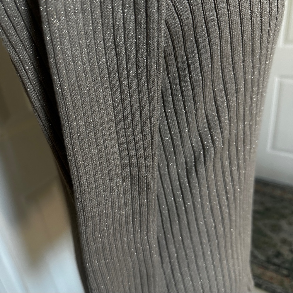 Tan Metallic Thread Sweater - Picture 7 of 9